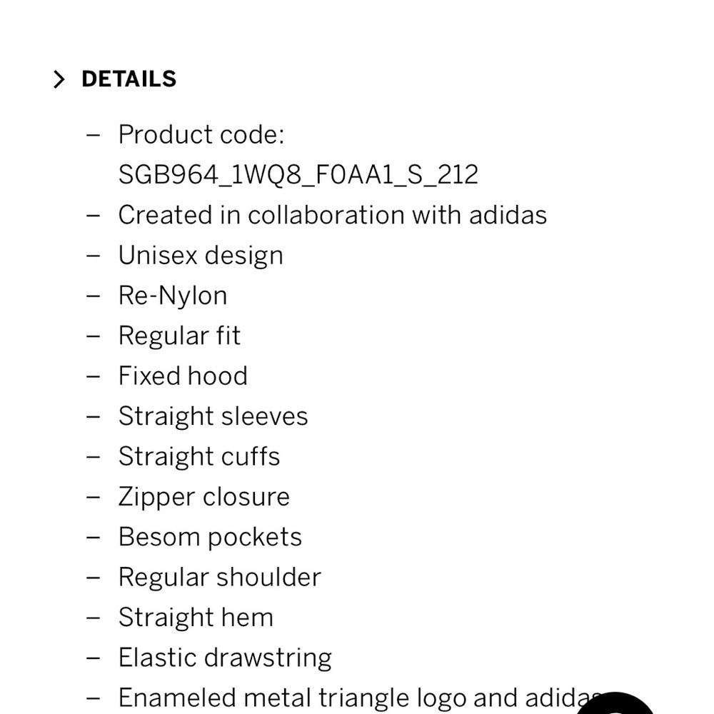 BRAND NEW W TAG Adidas for Prada re-nylon track jacket. Size 40. Can be unisex. - Picture 5 of 13